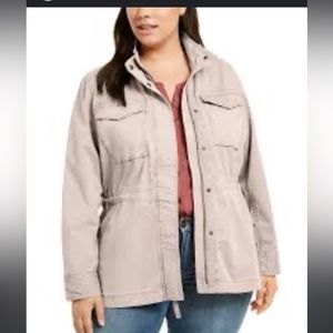 NWT Style & Co Plus Cotton Utility Jacket